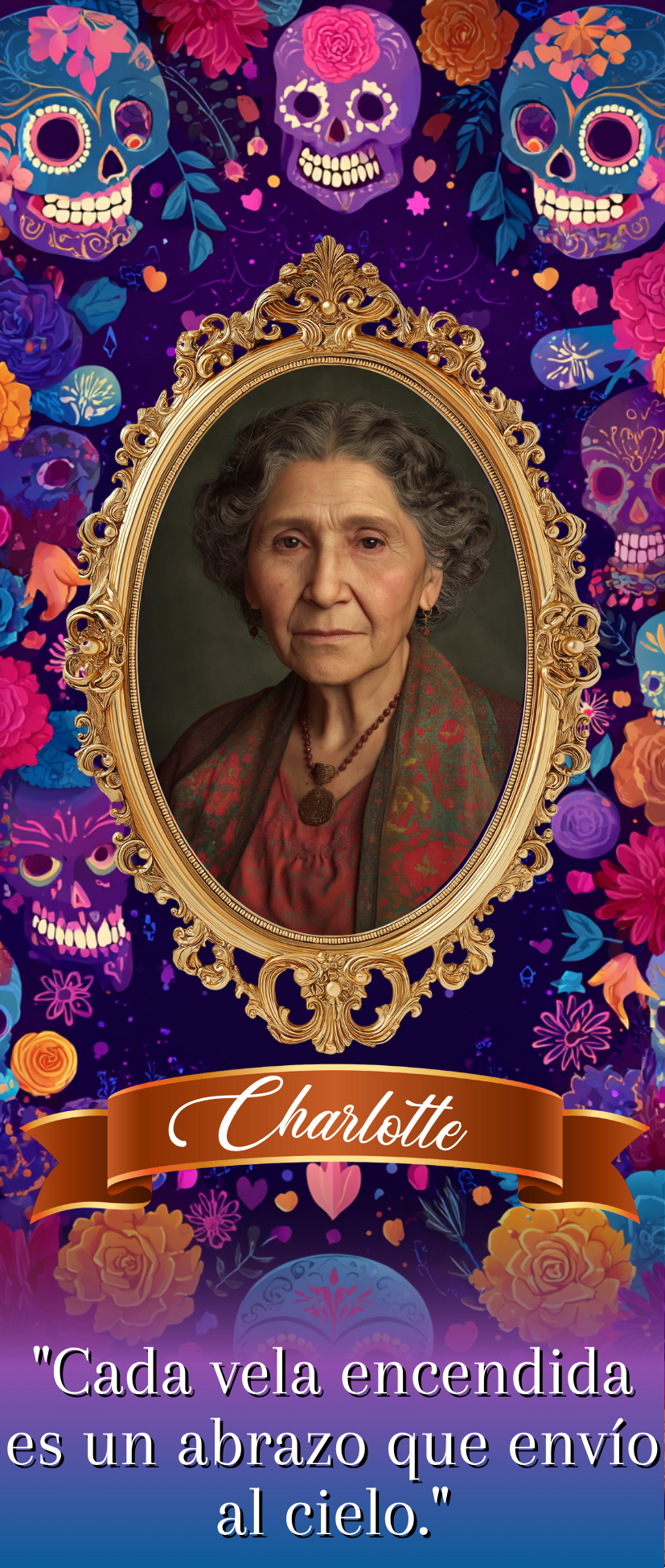 Dia De Los Muertos Candle