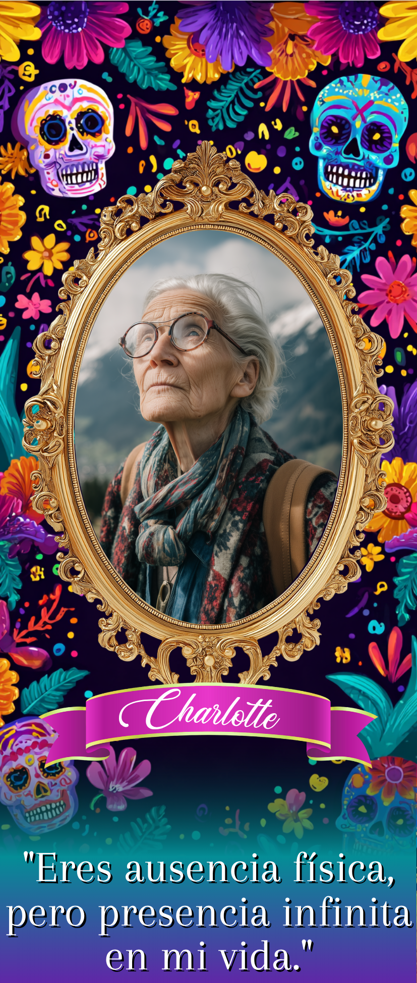 Dia De Los Muertos Candle