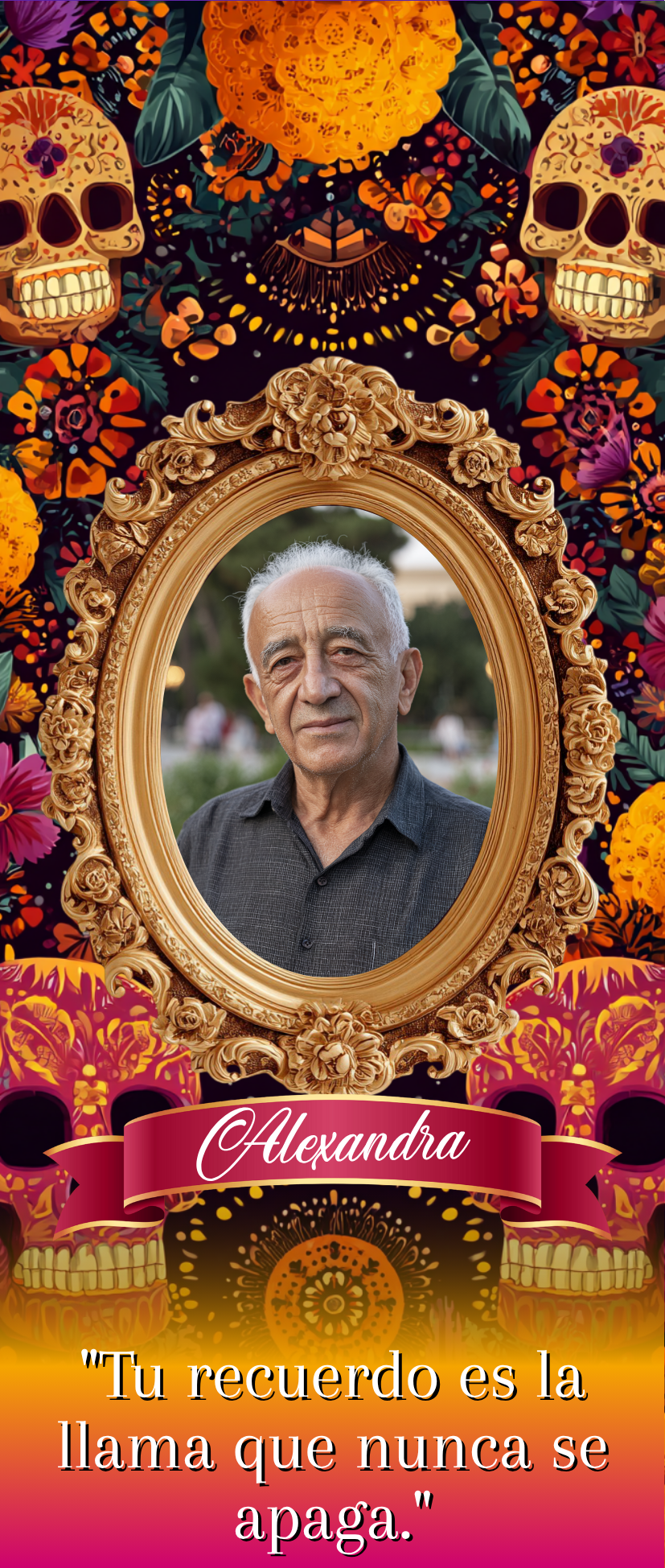 Dia De Los Muertos Candle