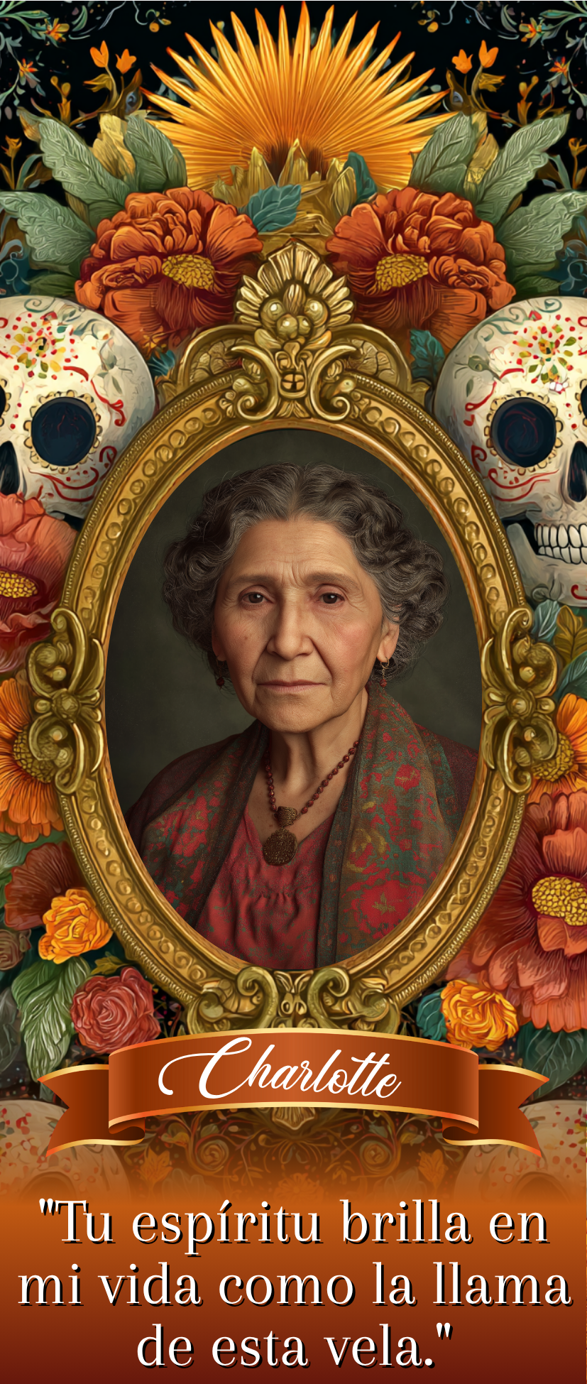 Dia De Los Muertos Candle