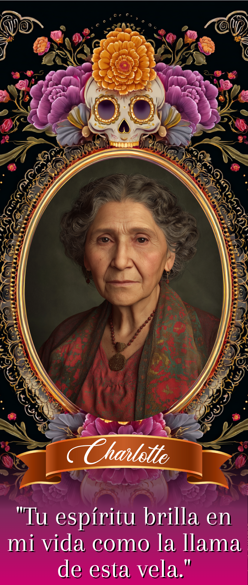 Dia De Los Muertos Candle