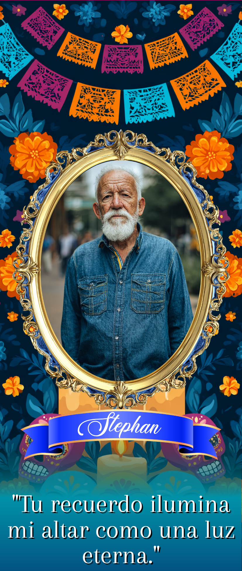 Dia De Los Muertos Candle