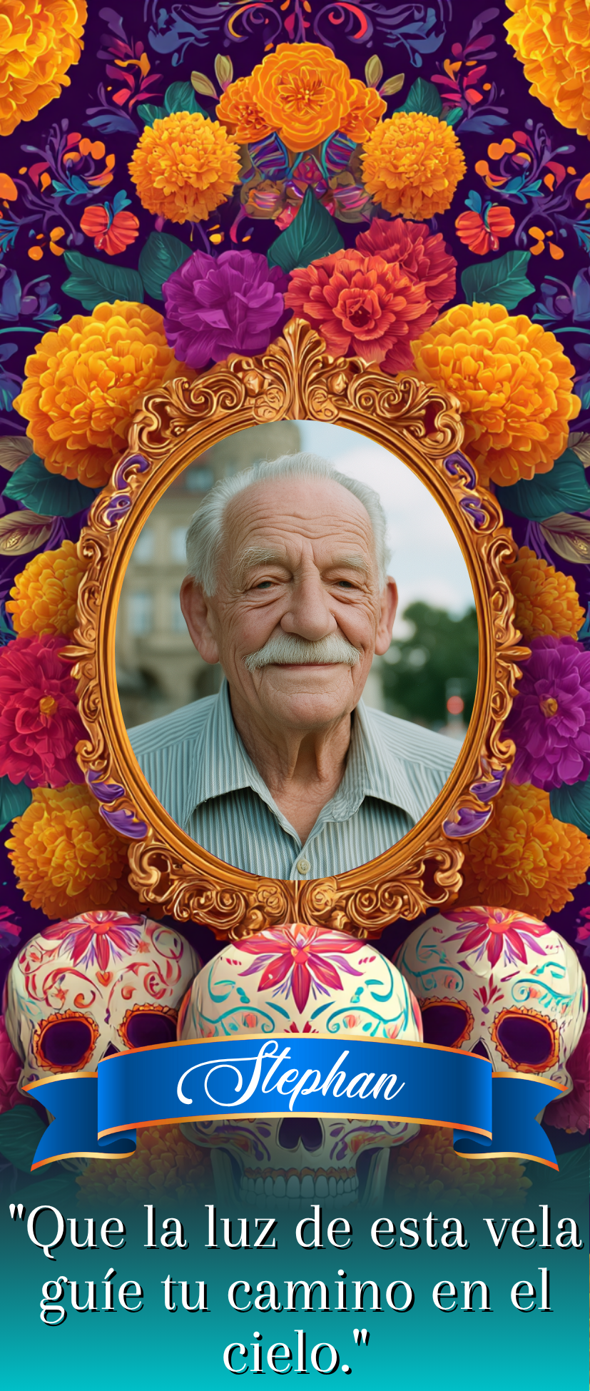 Dia De Los Muertos Candle