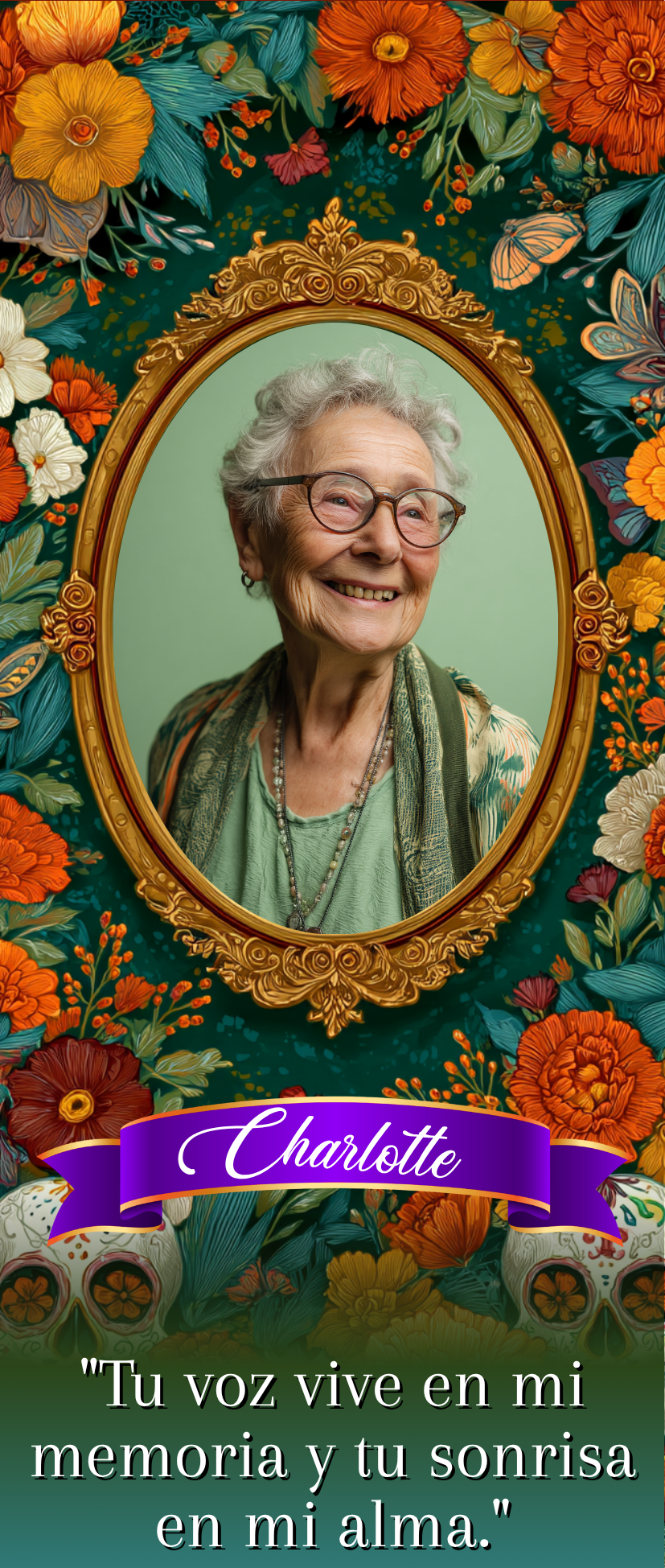 Dia De Los Muertos Candle