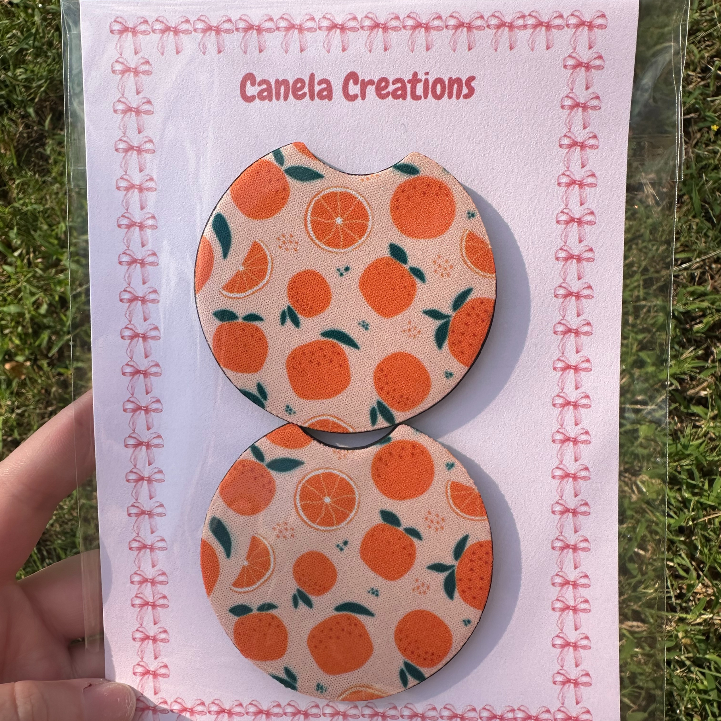 Orange Care Coaster